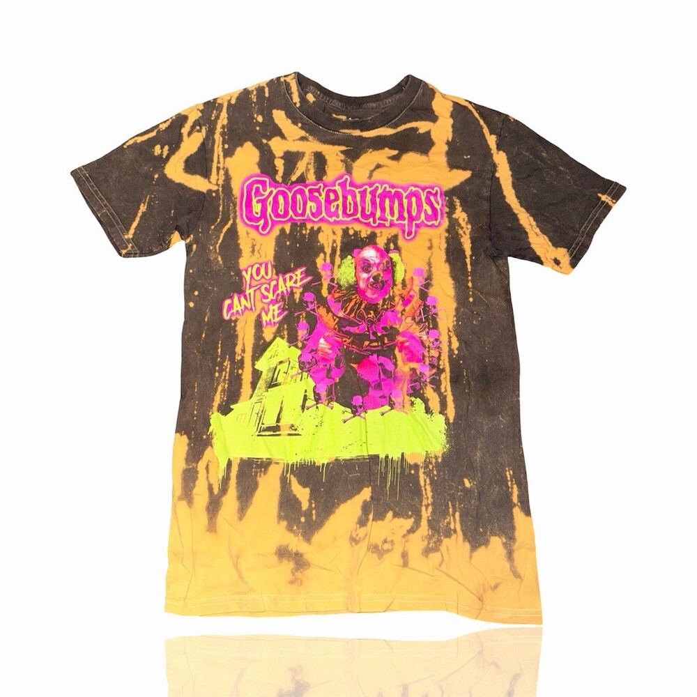 Goosebumps T-Shirt Mens Size S Multicolor Killer Clown Graphic Tie-Dye